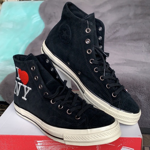 CONVERSE CTAS 70 HI I LOVE NY Black/Egret/Red MENS - Picture 10 of 16